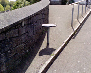 Seat halfway up hill in Falmouth to have a rest on when you're knackered